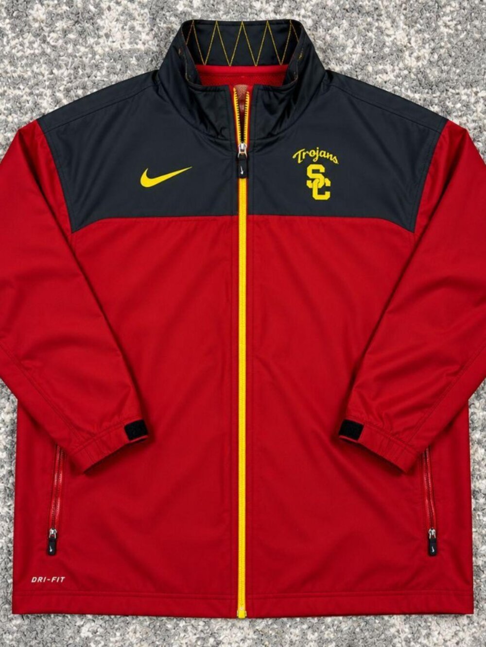 Nike USC Trojans Dri-FIT Full Zip Jacket Red Black